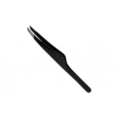 Solinberg Пинцет для бровей G807з, скошенный, черный, ручная заточка