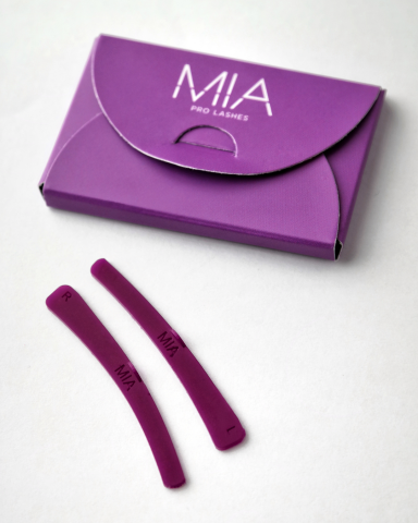 MIA PRO LASHES Компенсаторы для ламинирования ресниц, фиолетовый (1 пара)