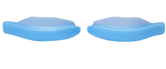 Vinogradova Валики для верхних ресниц, нежно-голубые, размер 3,5 (1 пара)