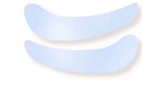 Vinogradova Многоразовые силиконовые патчи с эффектом шелкового сияния, голубые (1 пара)