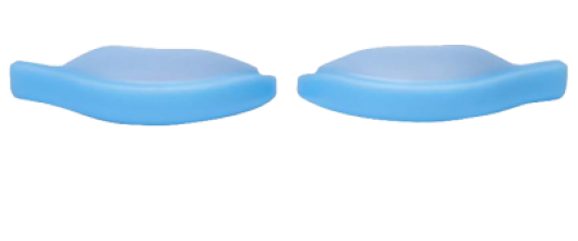 Vinogradova Валики для верхних ресниц, нежно-голубые, размер 3 (1 пара)