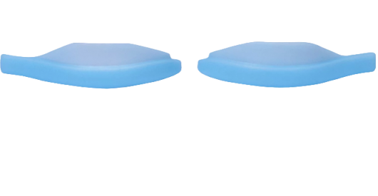 Vinogradova Валики для верхних ресниц, нежно-голубые, размер 2 (1 пара)