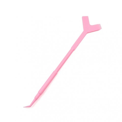 Многофункциональный инструмент двойной, пластиковый (розовый), 1 шт