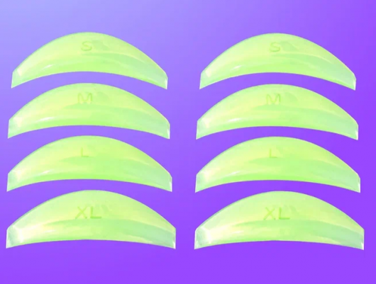 KillTrend Набор валиков для ламинирования ресниц, прозрачный зеленый (4 пары)