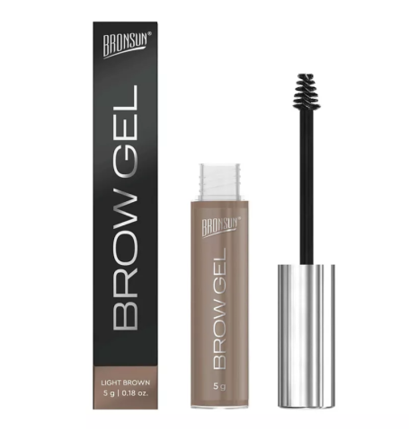 BRONSUN Гель для бровей оттеночный Tinted Brow Gel, Светло-коричневый, 5 г