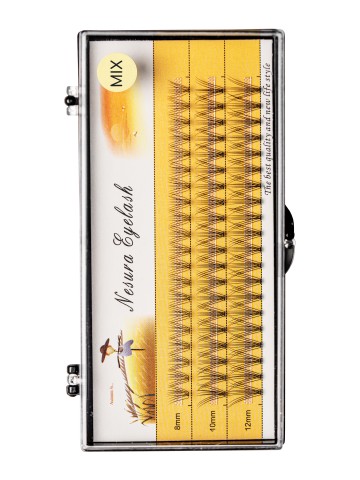 Nesura Eyelash 10D Микс (8мм, 10мм, 12мм),клей в подарок