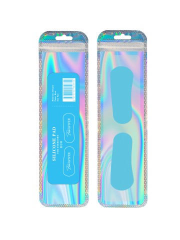 FreiAVIVER Многоразовый силиконовый пад для бровей DUO (голубой), 1 пара
