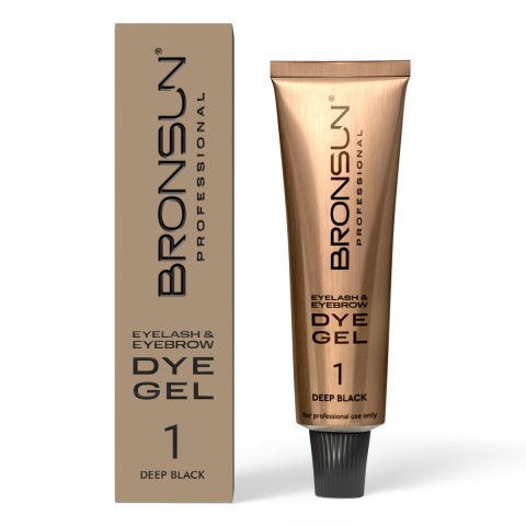 Bronsun Краска для бровей №1 - Чёрный, NEW FORMULA, 15 мл