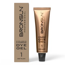Bronsun Краска для бровей №1 - Чёрный, NEW FORMULA, 15 мл