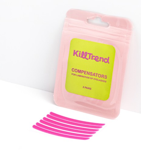 KillTrend Компенсаторы для ламинирования ресниц (фуксия), 3 пары