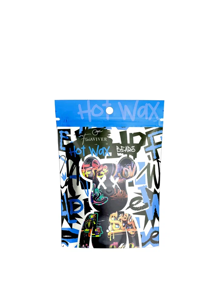 FreiAVIVER Воск для депиляции бровей и лица Hot Wax "Bears" синий, 100 гр