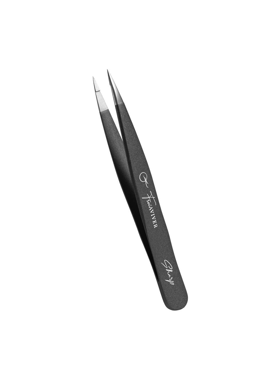 FreiAVIVER Точечный пинцет для бровей Sharp, черный