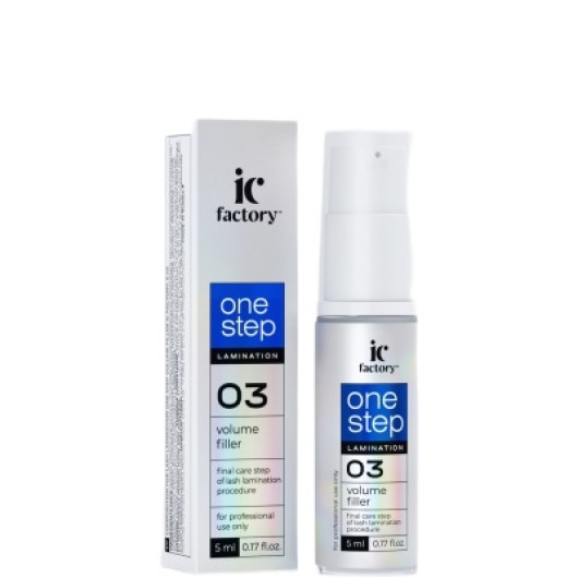 IC FACTORY Состав №3 для ламинирования ресниц ONE STEP VOLUME FILLER, 5 мл