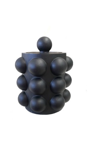 Подставка из гипса "Пузыри", черный