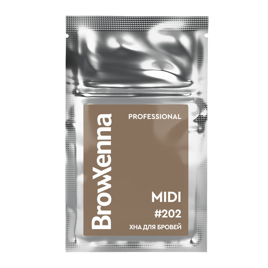 Brow Xenna Хна для бровей Блонд №202 - Светло-русый, MIDI-саше