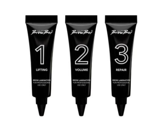 Кисть для бровей и ресниц скошенная (красно-черная), 1 шт