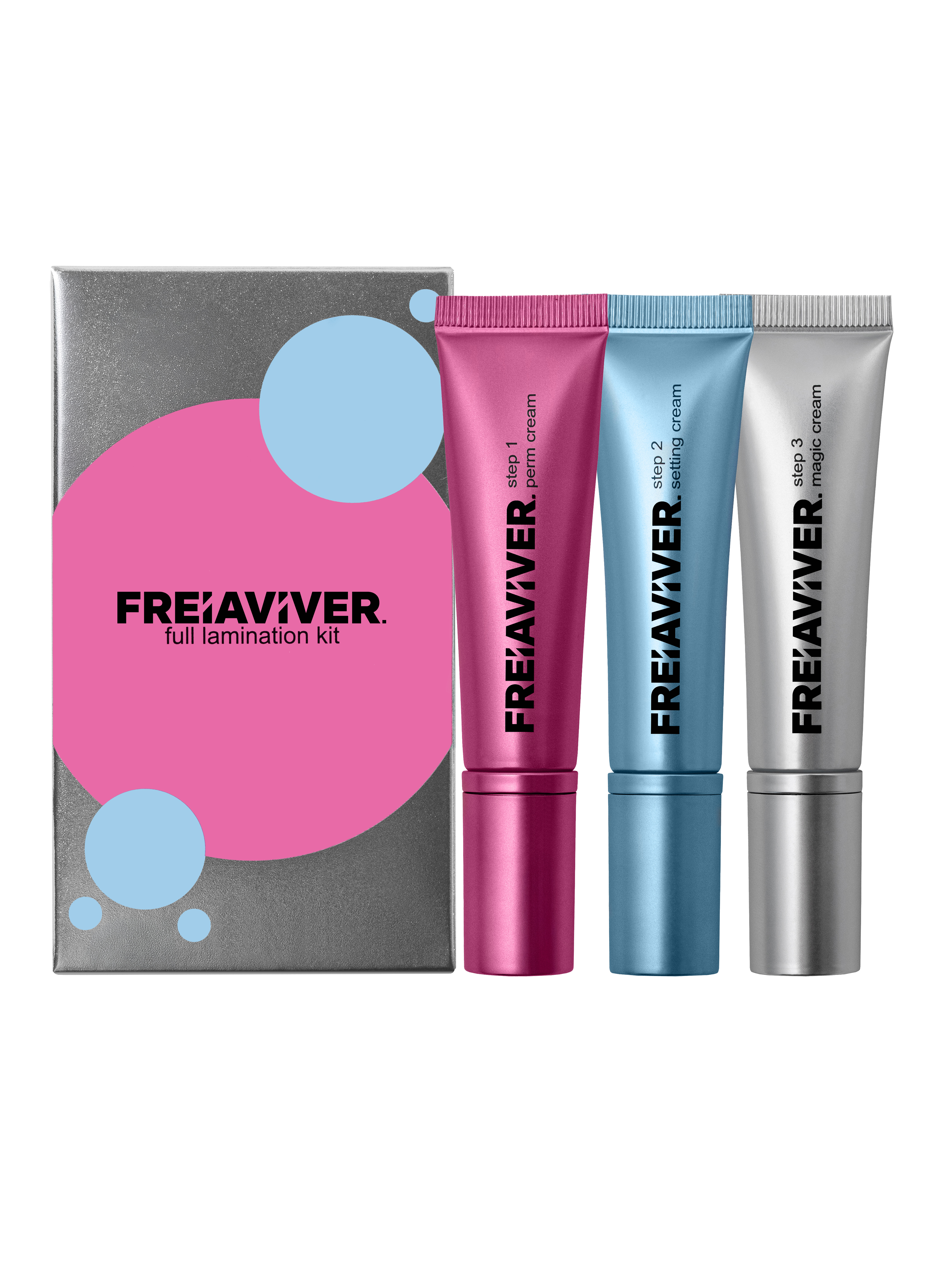 FreiAVIVER Набор составов для ламинирования ресниц и бровей (3*15ml)