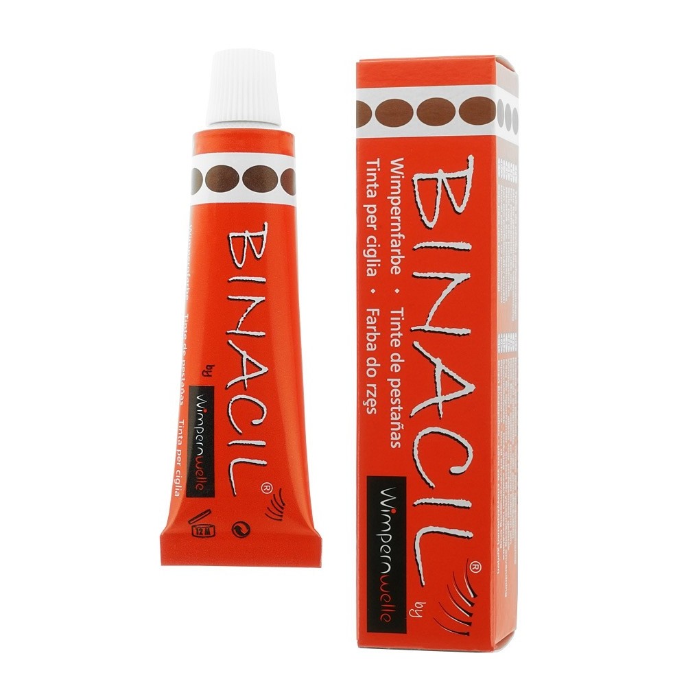 Binacil Краска для бровей и ресниц - Темно-коричневый, 15 мл