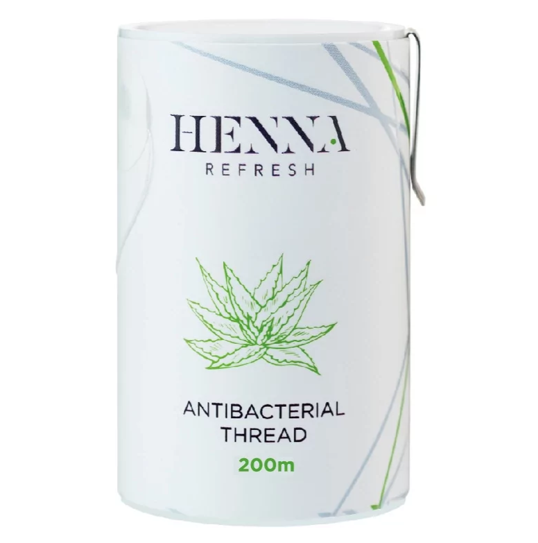 Henna Refresh Нить для тридинга антибактериальная с соком алоэ