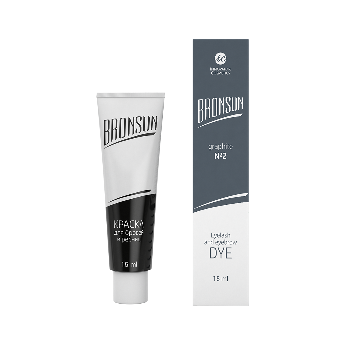 Bronsun Краска для бровей №2 - Графит, 15 мл