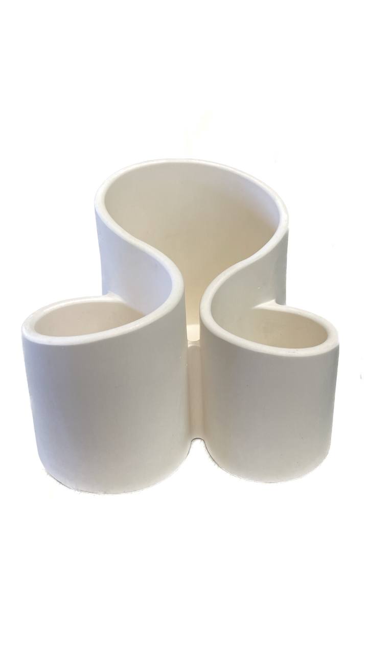 Подставка из гипса "Трио", белый