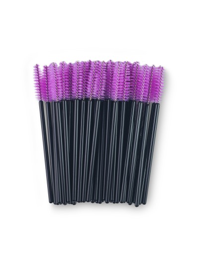 Щеточки нейлоновые (черный с фиолетовым), 50 шт