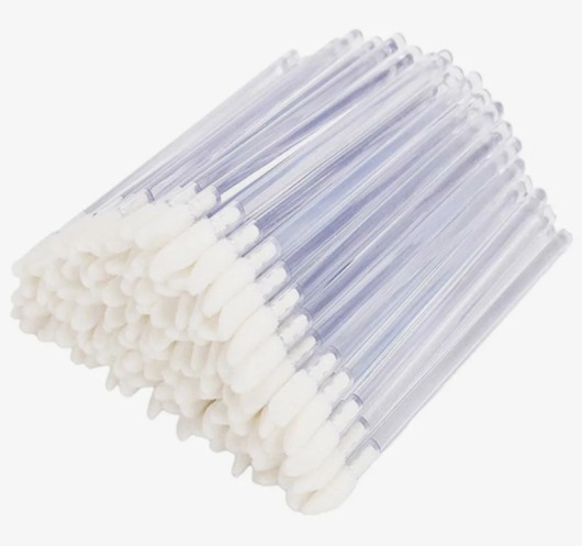 Аппликаторы для бровей и ресниц велюровые (прозрачный), 50 шт