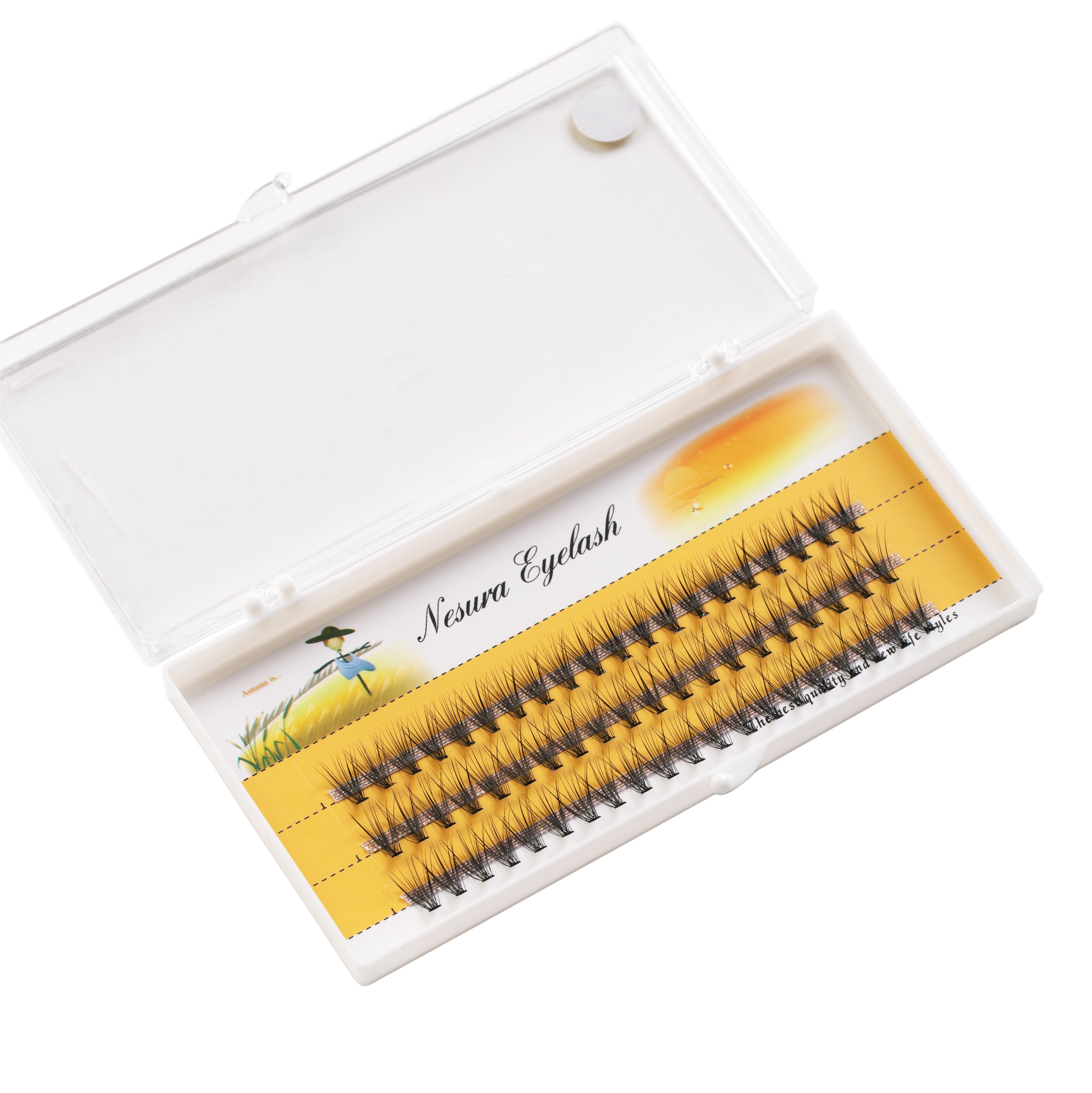 Nesura Eyelash Пучковые ресницы 20D, 10мм