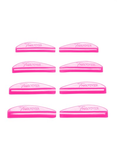 FreiAVIVER Набор силиконовых валиков глянец Curl (розовый), 4 пары