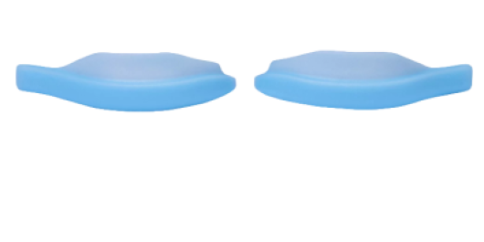 Vinogradova Валики для верхних ресниц, нежно-голубые, размер 2,5 (1 пара)