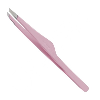 Solinberg Пинцет для бровей G804, скошенный, Peach, ручная заточка