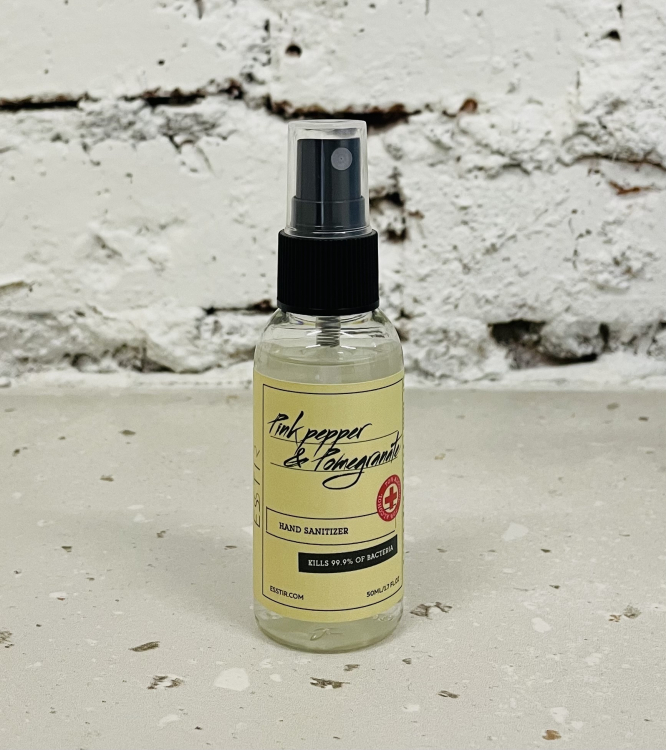 Esstir Антисептик парфюмированный для рук, 50мл (PEPPER & POMEGRANATE)