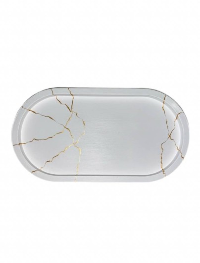 Подставка из гипса "Плоский", айвори