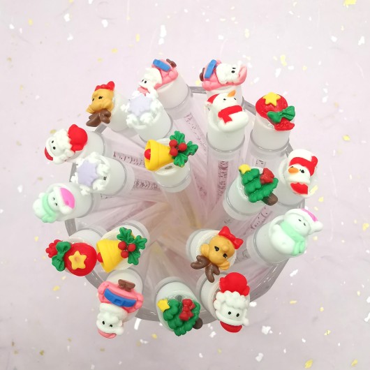 Щеточки в колбе "Новогодние" ассорти, 1 шт