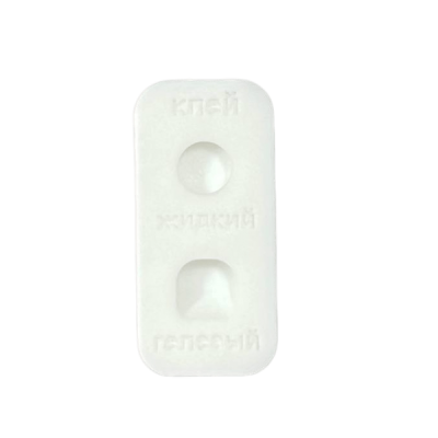 Vinogradova Палитра для жидкого и гелевого клея (белый)