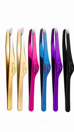 FreiAVIVER Кисть для бровей скошенная Barcelona (6мм), серебро