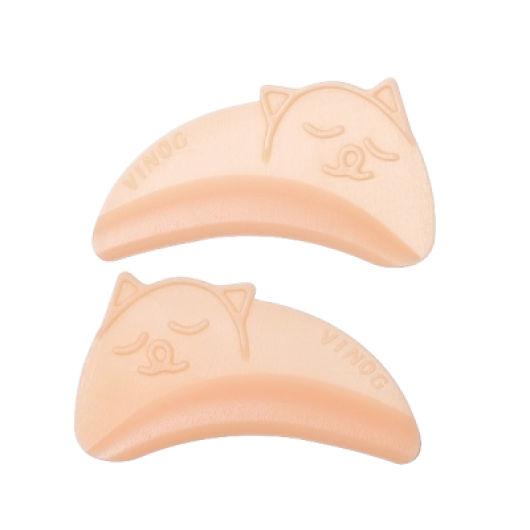 Vinogradova Валики для ламинирования нижних ресниц "Котики", бежевые (1 пара)