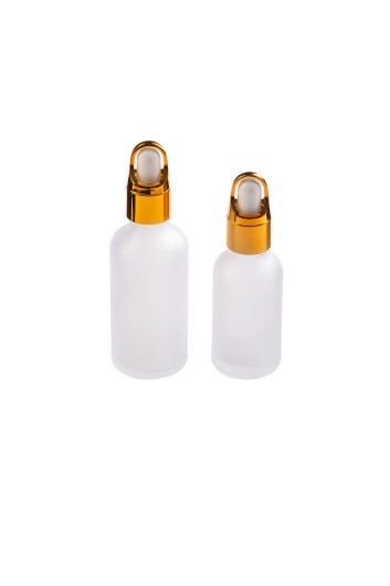 Флакон стеклянный матовый с пипеткой "Золото", 30 мл