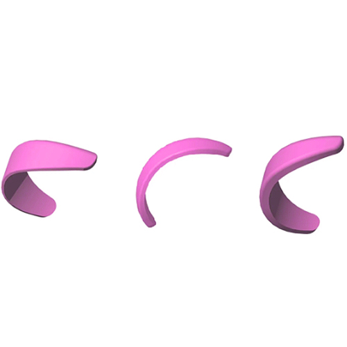 Vinogradova Набор валиков для нижних ресниц, лиловые (размеры a, b, c)