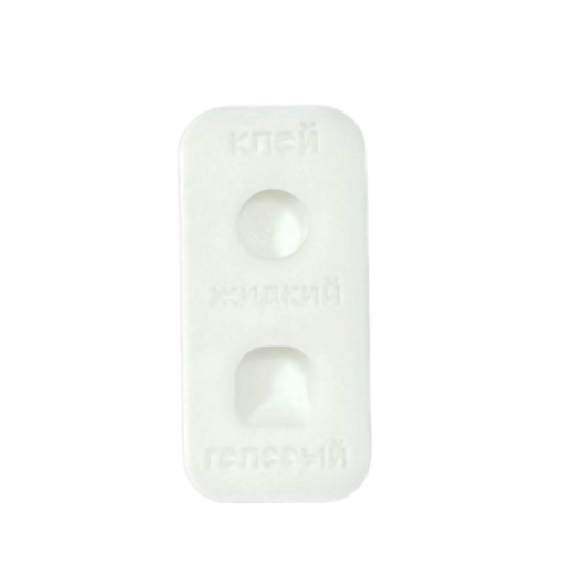 Vinogradova Палитра для жидкого и гелевого клея (белый)