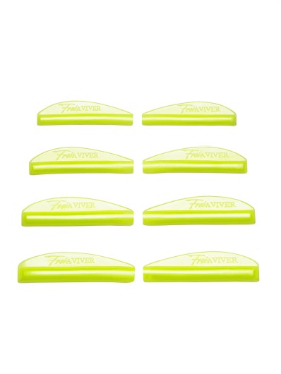 FreiAVIVER Набор силиконовых валиков глянец Curl (желтый), 4 пары