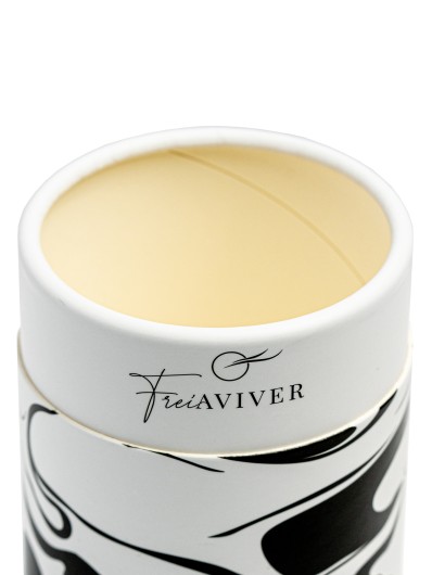 FreiAVIVER Тубус для кистей и инструментов, белый с черными разводами