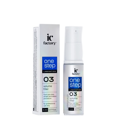 IC FACTORY Состав №3 для ламинирования ресниц ONE STEP VOLUME FILLER, 5 мл