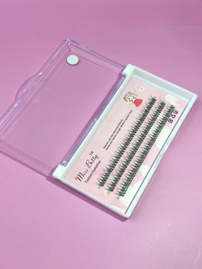 Пучковые ресницы "Ласточкин хвост",10мм