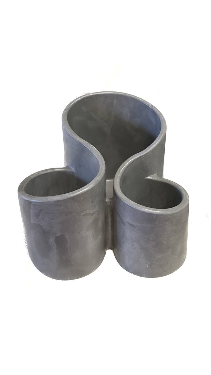 Подставка из гипса "Трио", серый