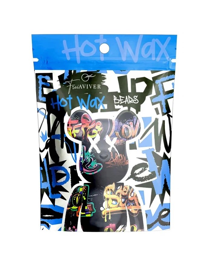 FreiAVIVER Воск для депиляции бровей и лица Hot Wax "Bears" синий, 500гр