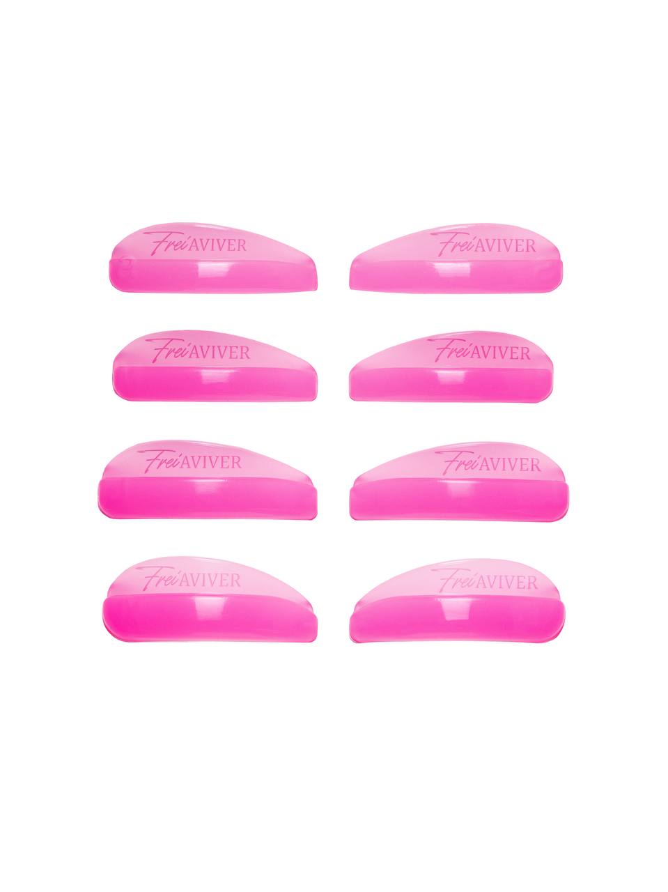 FreiAVIVER Набор силиконовых валиков глянец (розовый), 4 пары