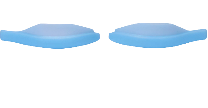 Vinogradova Валики для верхних ресниц, нежно-голубые, размер 1,5 (1 пара)