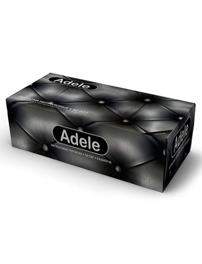 Перчатки нитриловые Adele черные S, 50 пар