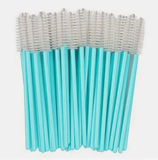 Щеточки нейлоновые (голубые с белым), 50 шт